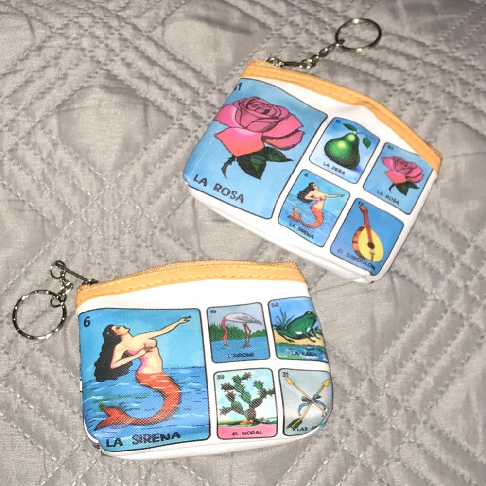 Lotería themed coin holder